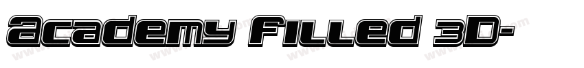 Academy Filled 3D字体转换